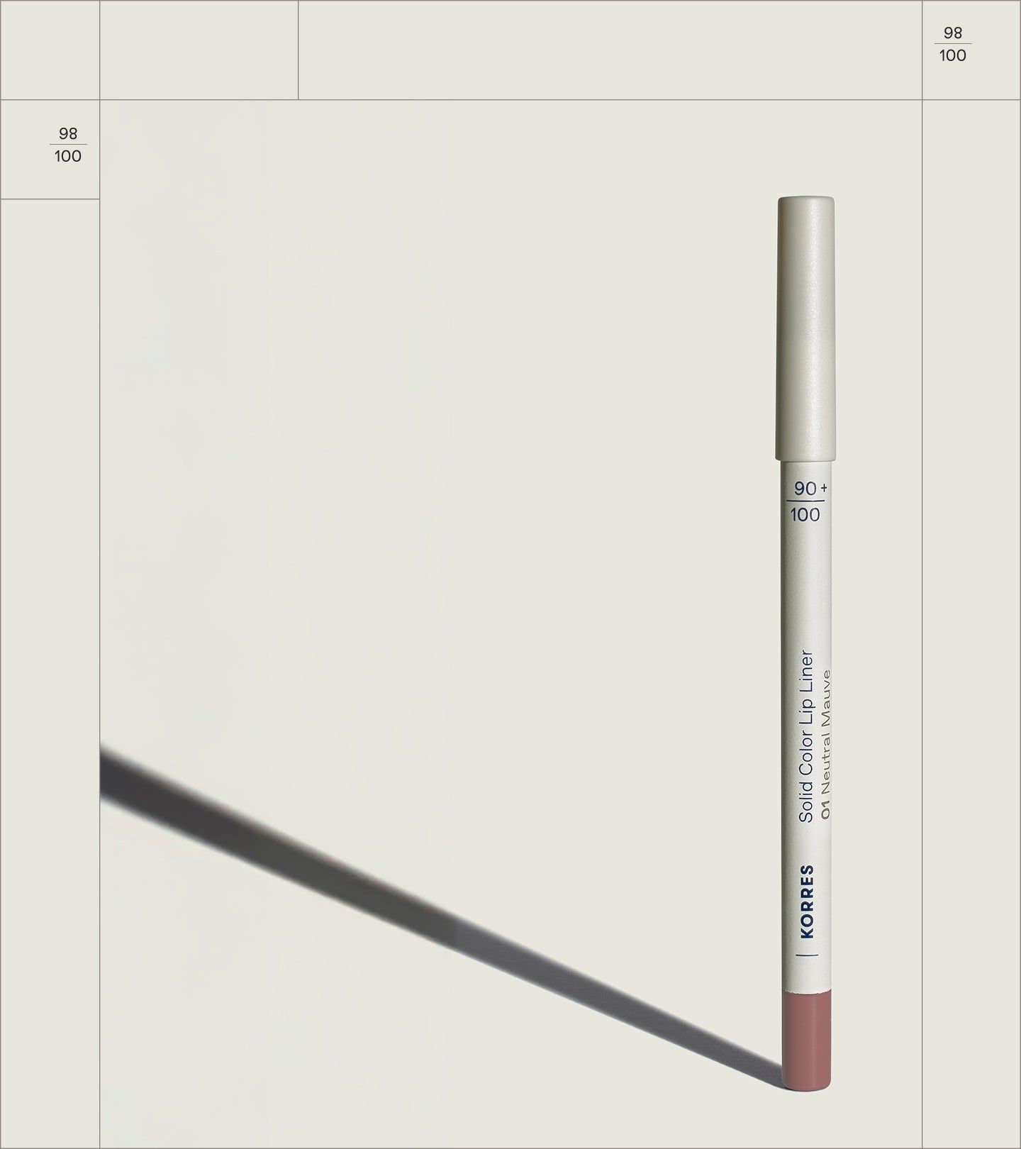 Korres Solid Color Lip Liner 01 neutral mauve 1,2 g Stifte