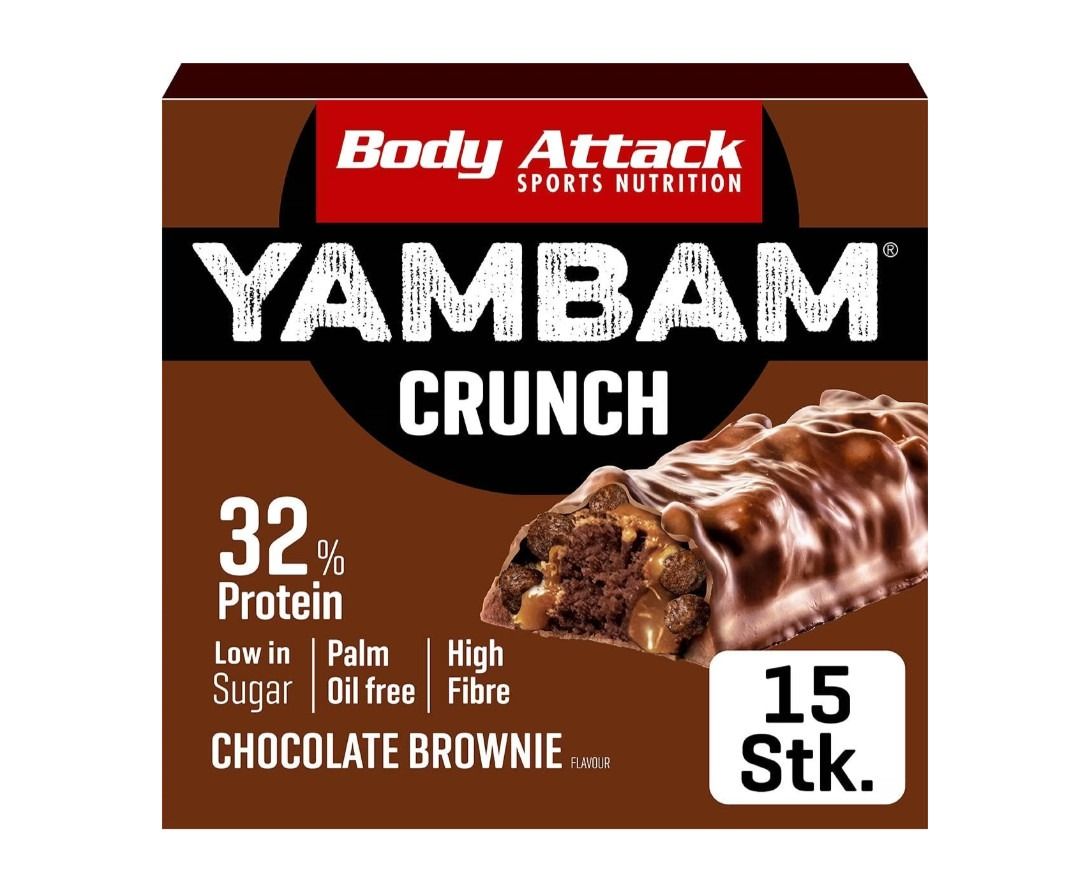 Body Attack Yambam Crunch Protein Riegel (15x) 55 g