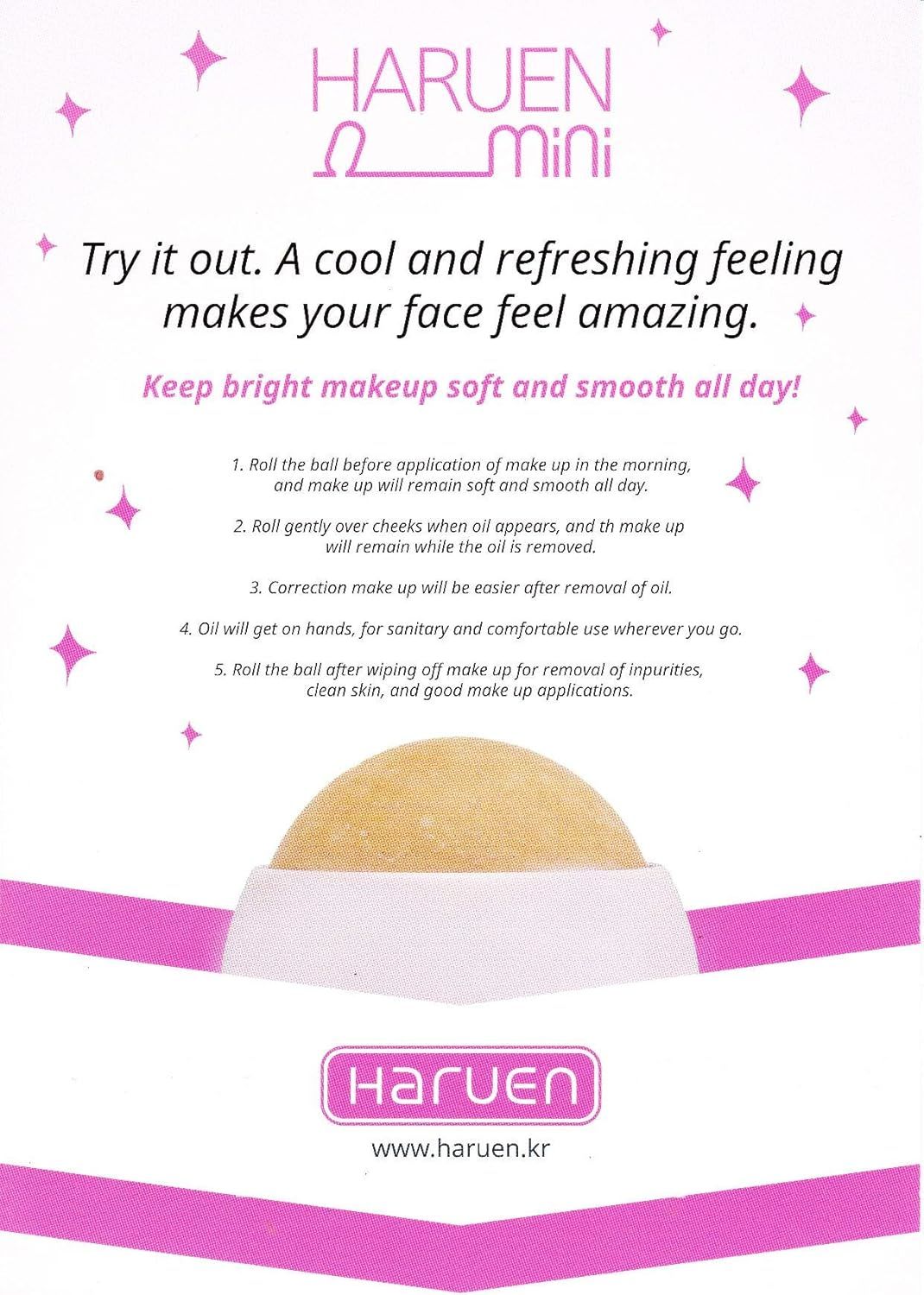 Werbebild für Haruen Mini. Gelber Roller auf weißem Untergrund. Text: Haruen Mini, Try it out. A cool and refreshing feeling.