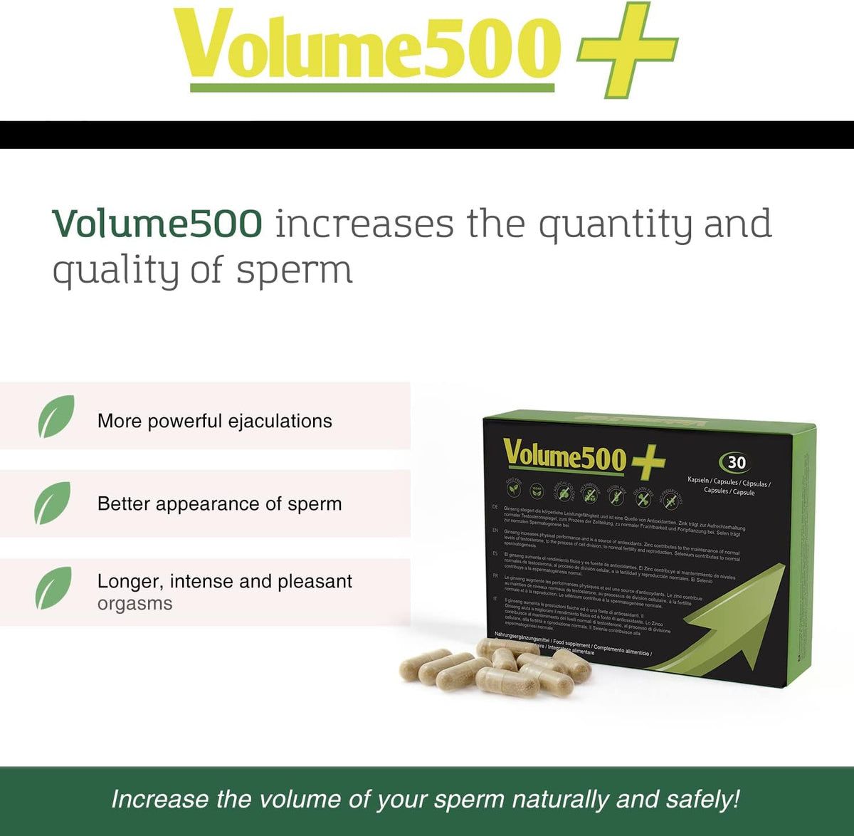 Volume 500 Increase The Quantity And Quality Of Sperm