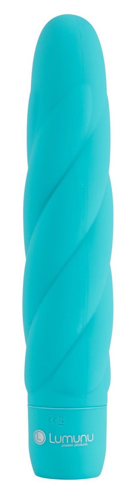 Lumunu Silikonvibrator "Twist" (türkis)