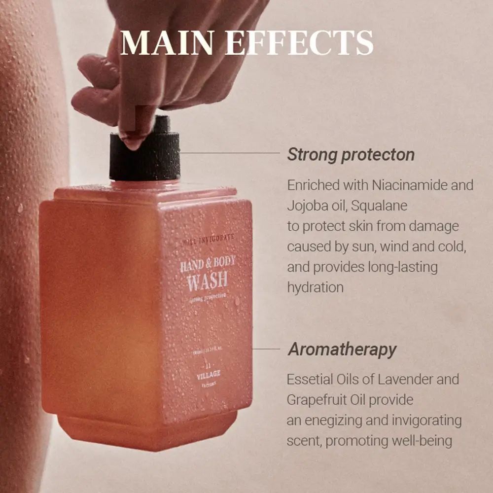 VILLAGE 11 FACTORY Will Invigorate Hand & Body Wash – Schützendes Dusch- & Handgel