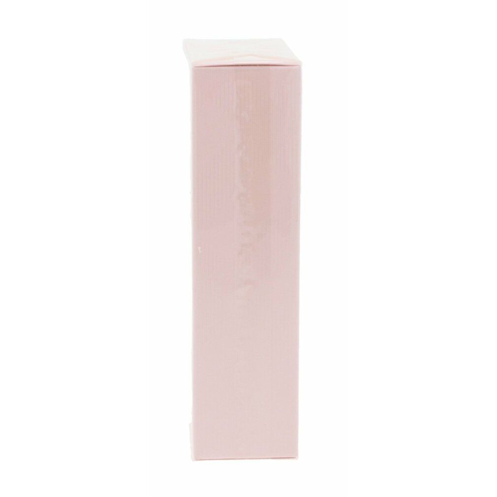 Rosa Verpackung. Rechteckige Form. Produktverpackung. Seitliche Ansicht. Transparente Folie.