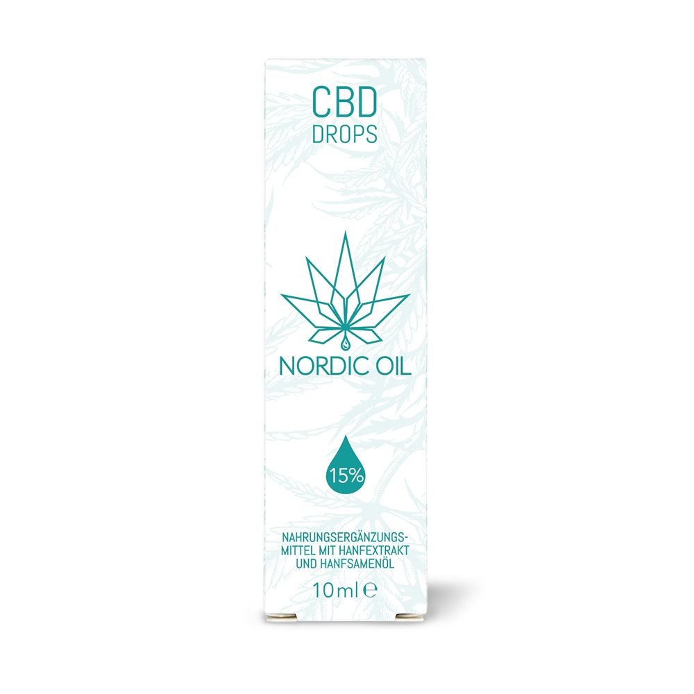 CBD ÖL 15% Nordic Oil 10 ml Tropfen zum Einnehmen