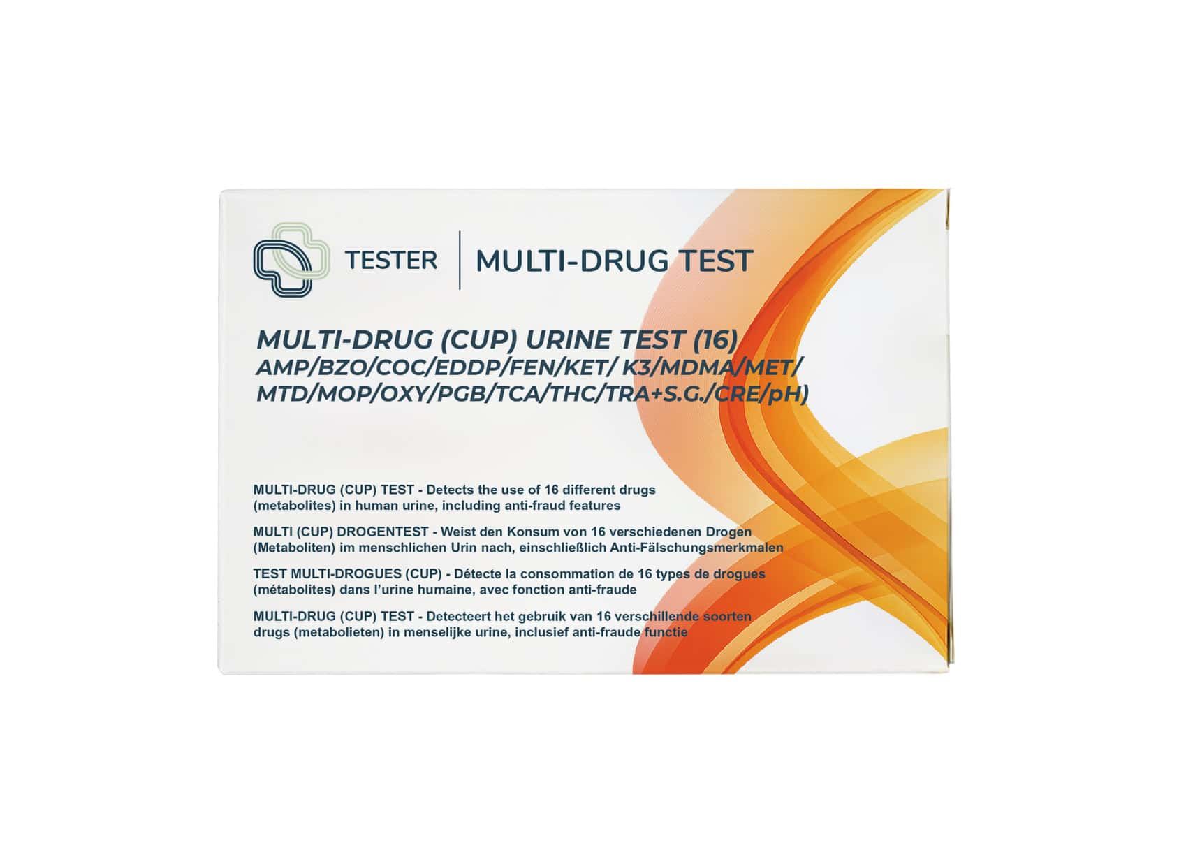 The Tester - Multi-Drug 16 Drogenscreening Urin Selbsttest 1 St