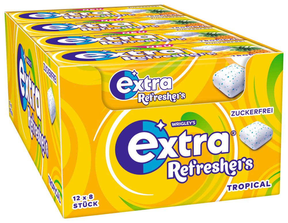 Extra Refreshers Tropical Kaugummi 12x8 St