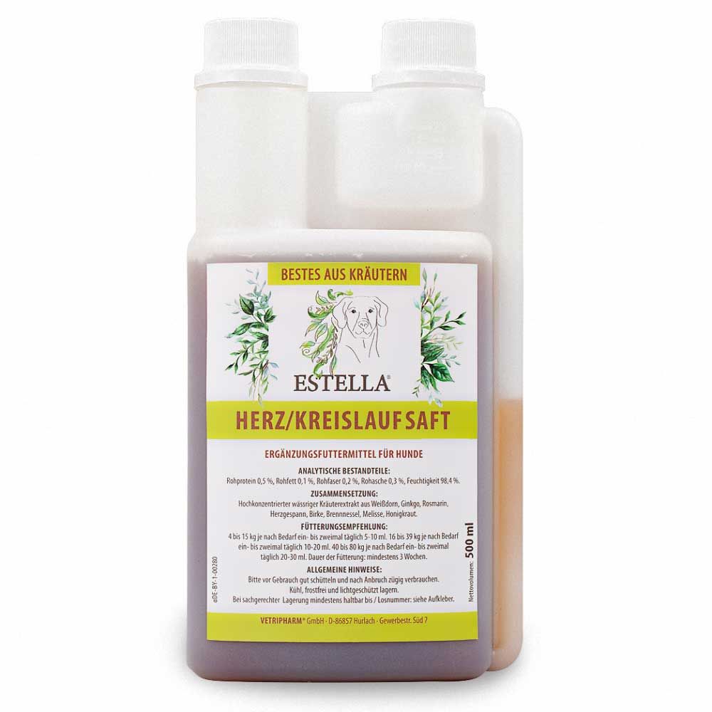 Estella Hunde Herz-Kreislaufsaft 500 ml Flüssigkeit