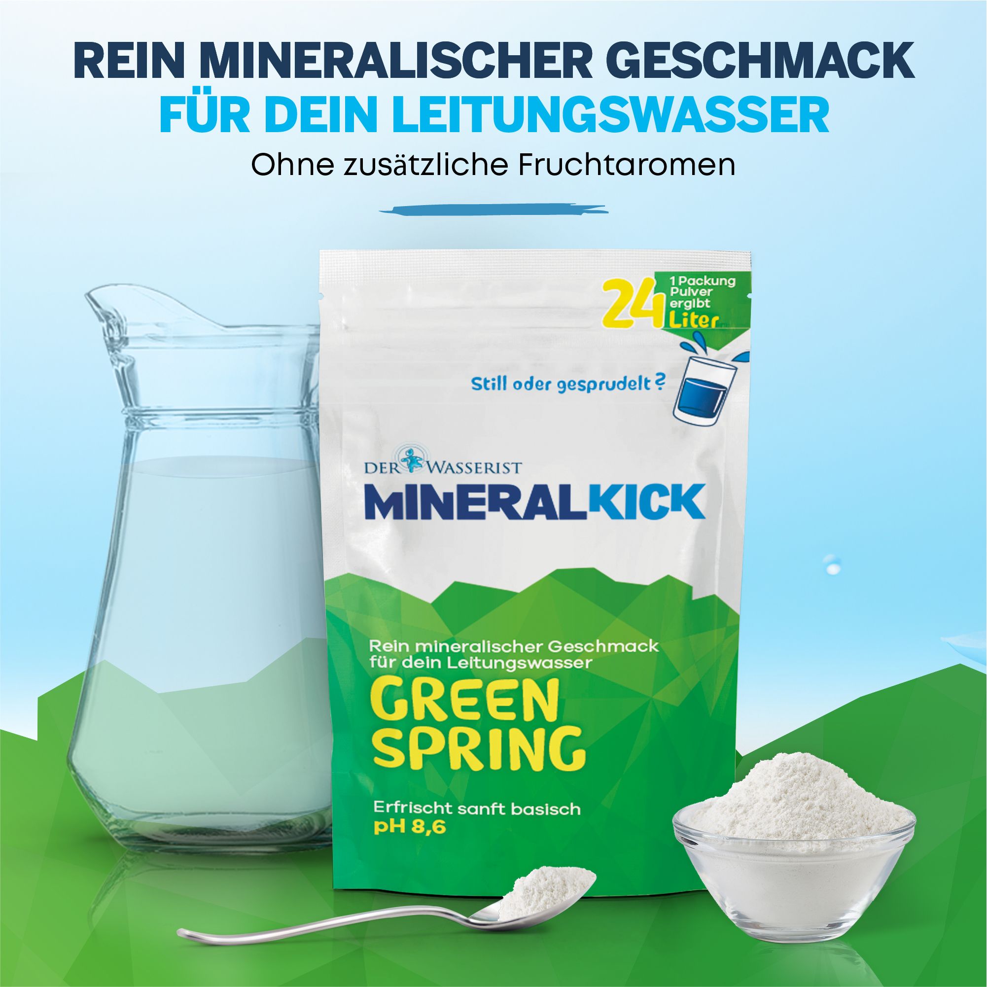 Der Wasserist MineralKICK GREEN SPRING