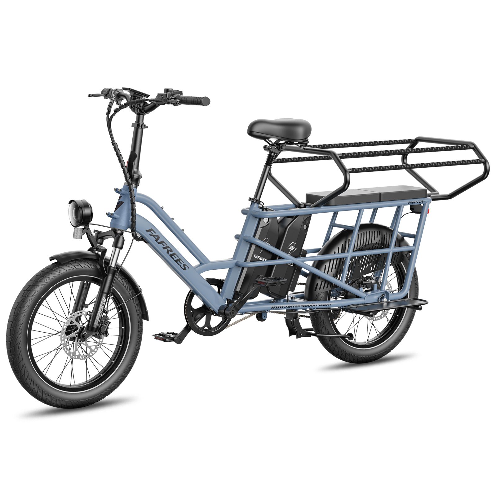 Fafrees FF20 CUV E-bike cargo elettrica, 2 x 12Ah 576 Wh, con seggiolino per bambini