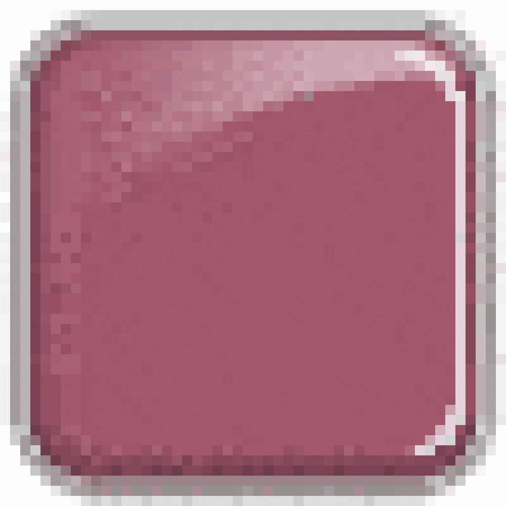 Quadratische, rosa Creme mit abgerundeten Ecken, in einem quadratischen, silbernen Rahmen.