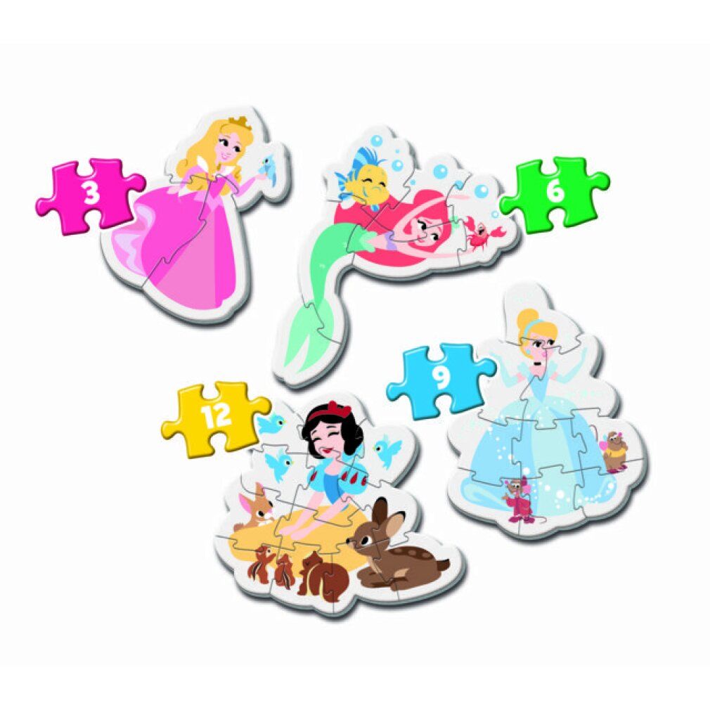 Disney Prinzessin Mein erstes Puzzle 3-6-9-12tlg.