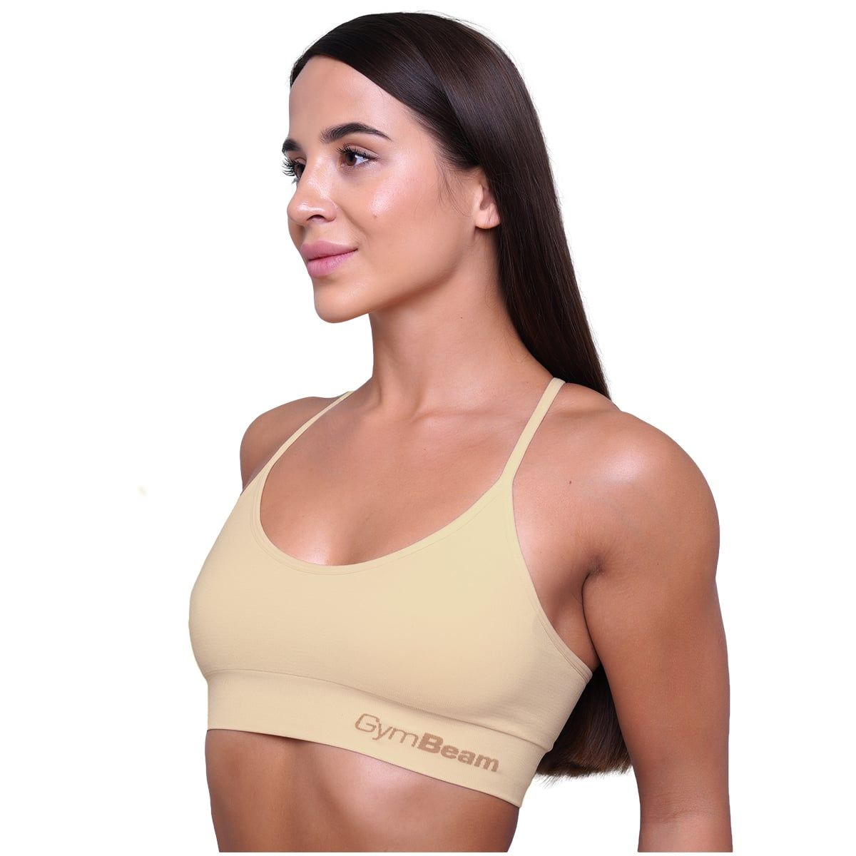 GymBeam Sport-BH Damen String mit verstellbaren Trägern in Nude