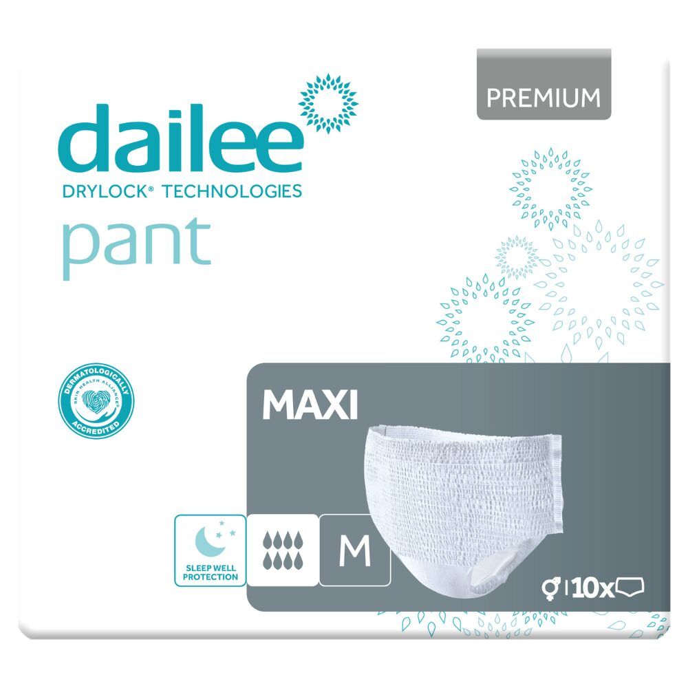 Dailee Pants Premium maxi M weiß 10 St Beutel