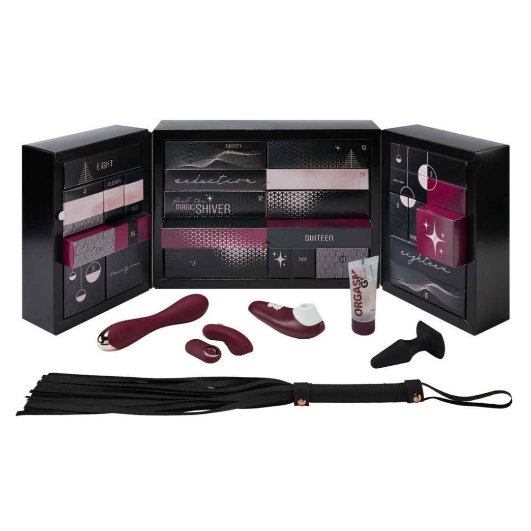 Erotik Adventskalender für Paare & Singles "Feel the Magic Shiver" | Geschenkset | 629€ Warenwert