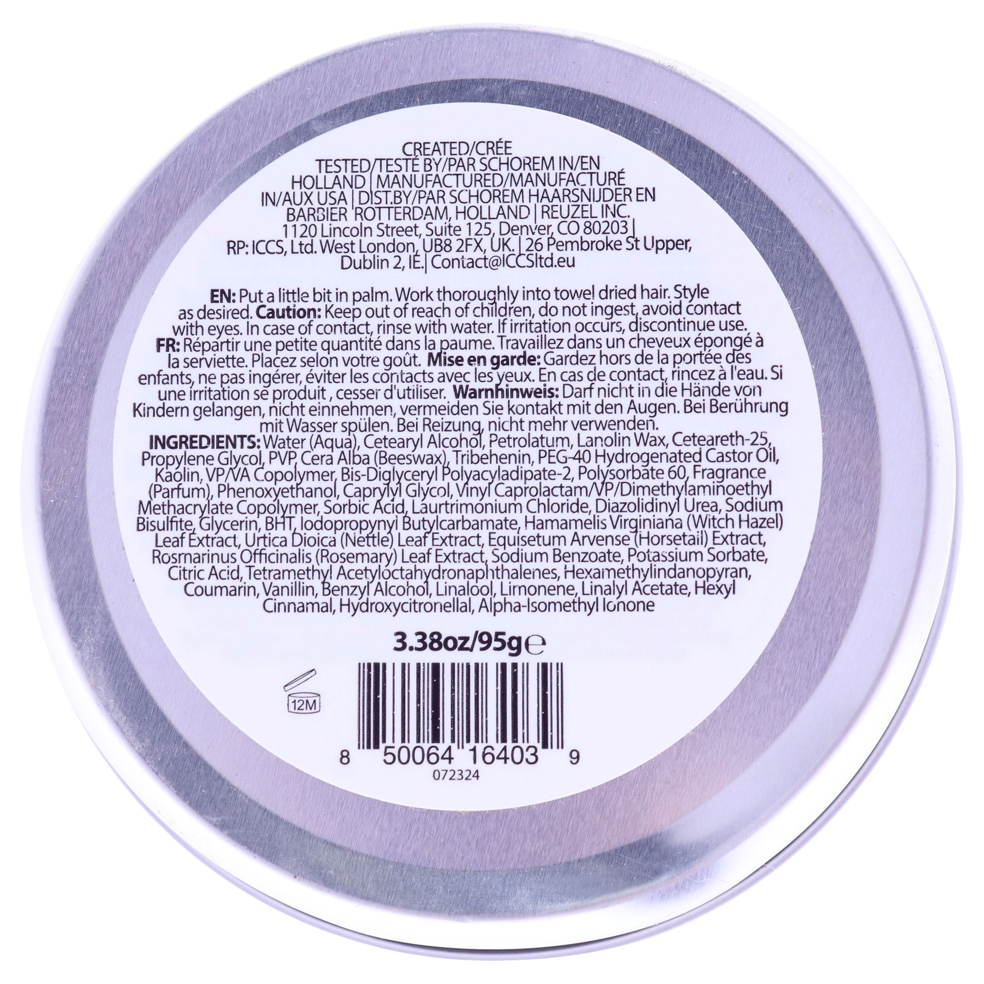 Concrete Hold Matte Pomade by Reuzel