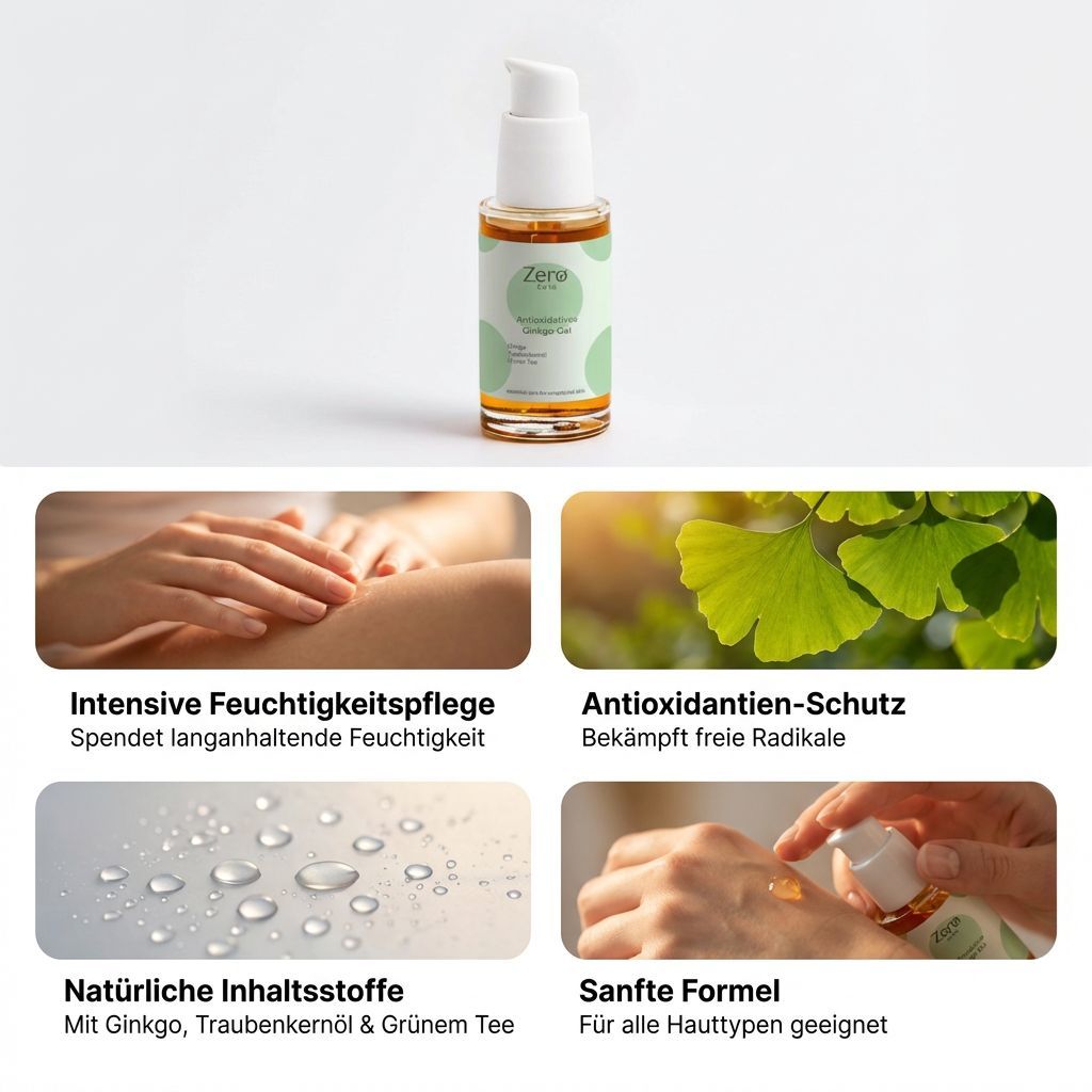 Zero Skin Antioxidatives Ginkgo Gel, schützend hydratisierend für müde und fahle Haut