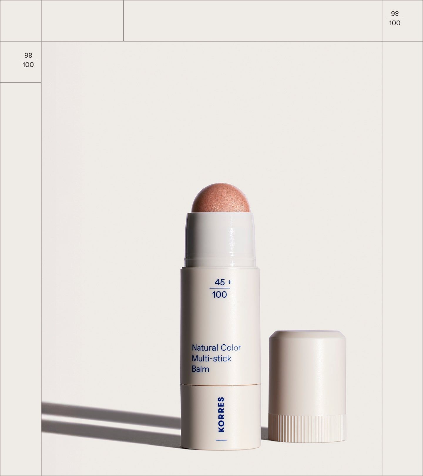 Korres Natural Color Multistick Balm glass peach02 4,5 g Stifte