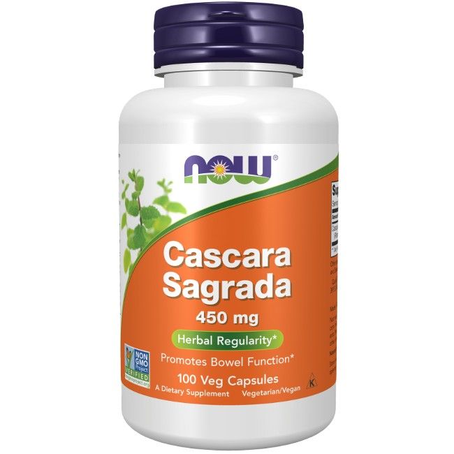 Now Foods Cascara Sagrada 450 mg 100 Pc
