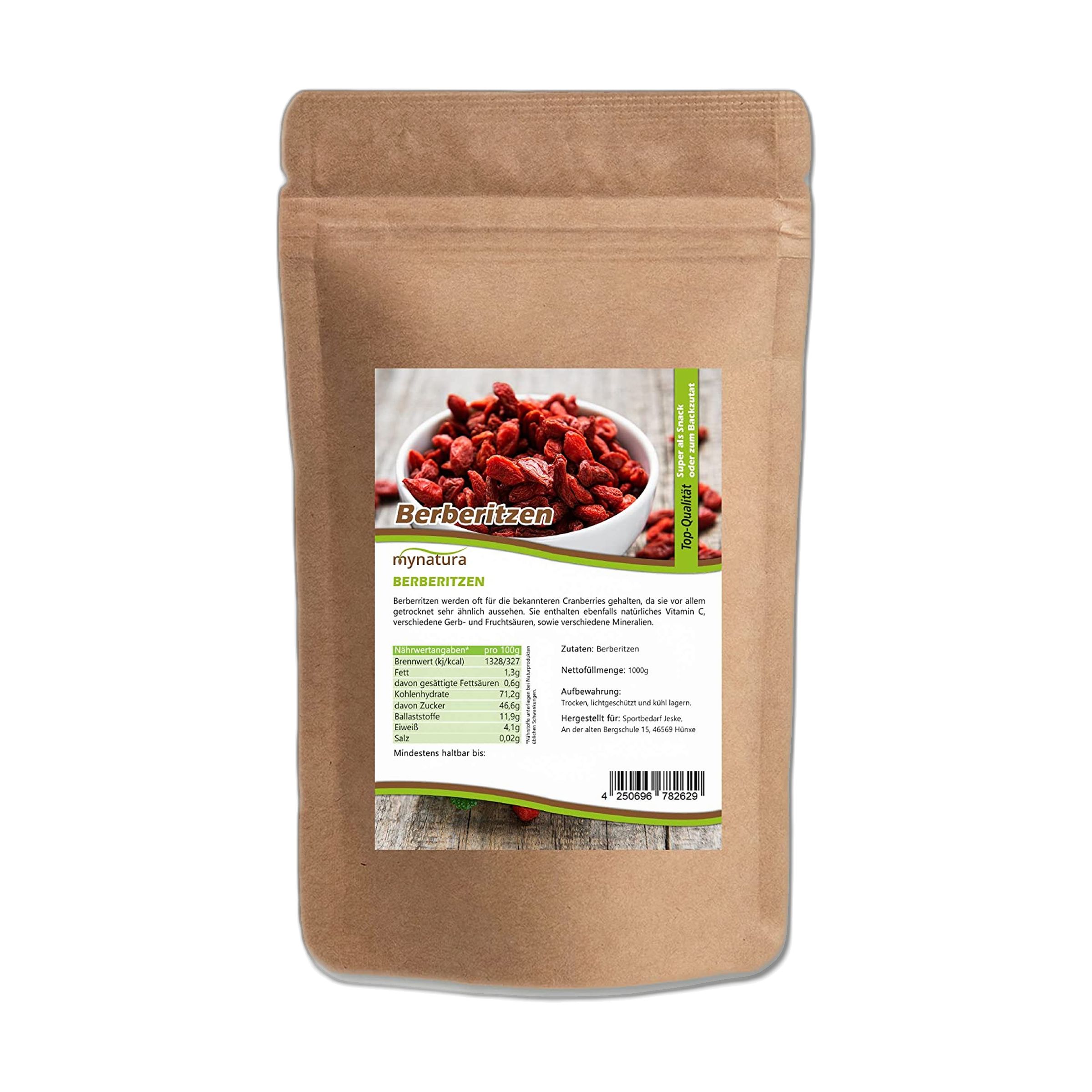 Mynatura getrocknete Berberitzen 1000 g