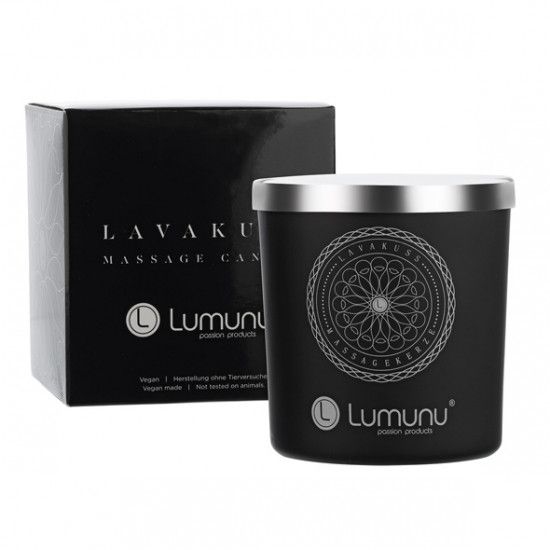 Lumunu Massageöl mit Bratapfel Duft & Massagekerze