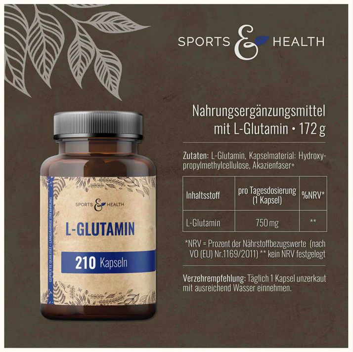 Sports & Health L Glutamin Kapseln