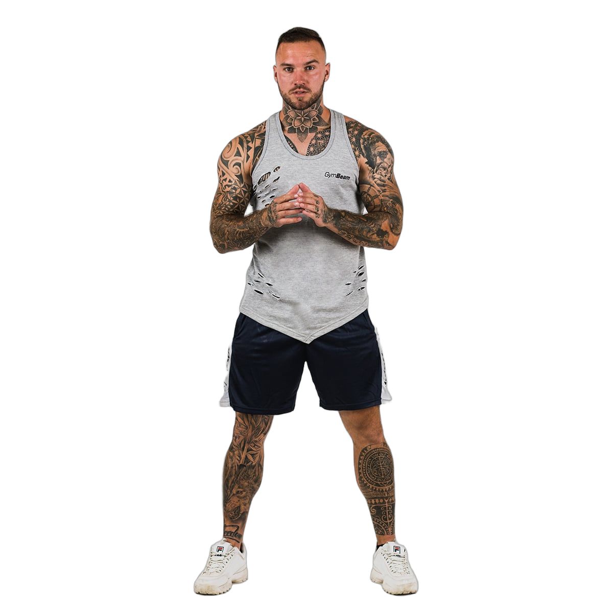 GymBeam Shorts Herren Regular mit Gummizug und Taschen Navy