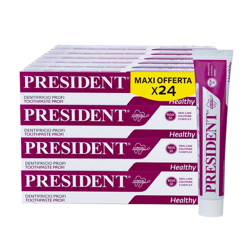 President KIT 24 Dentifricio Profi Clorexidina 0,20% Azione intensiva RDA 30
