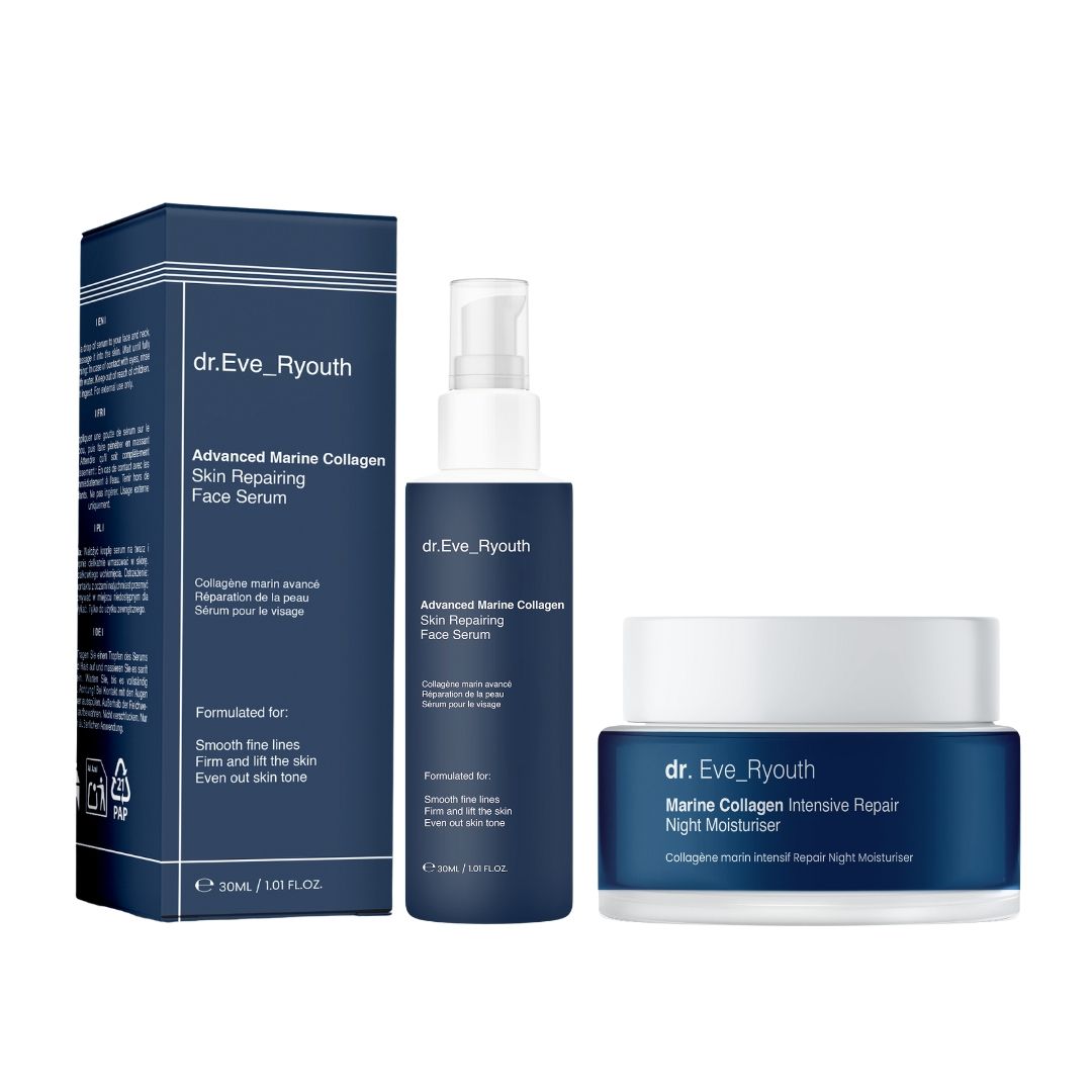 Dr. Eve_Ryouth Hochentwickeltes Meereskollagen-Serum + Reparierende Nachtcreme