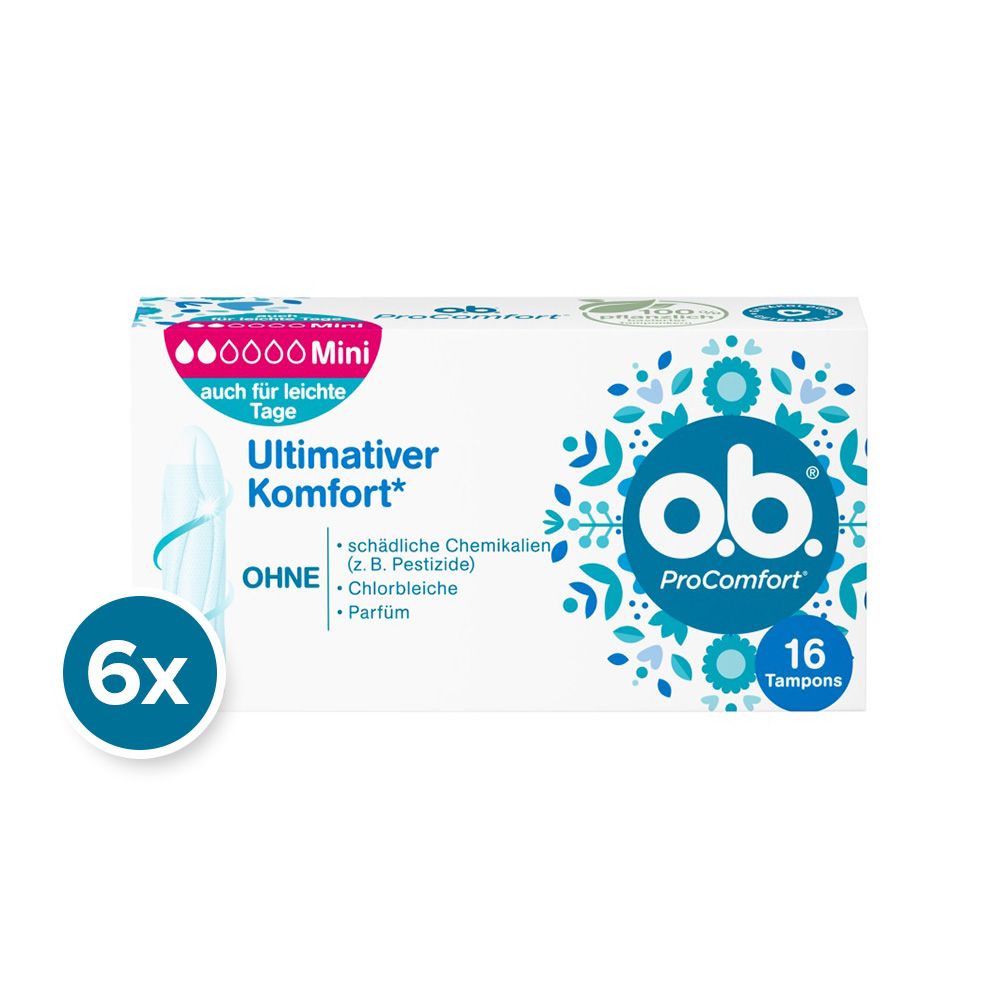 O.B. - Tampons "ProComfort Mini" 6x16 St - Shop Apotheke