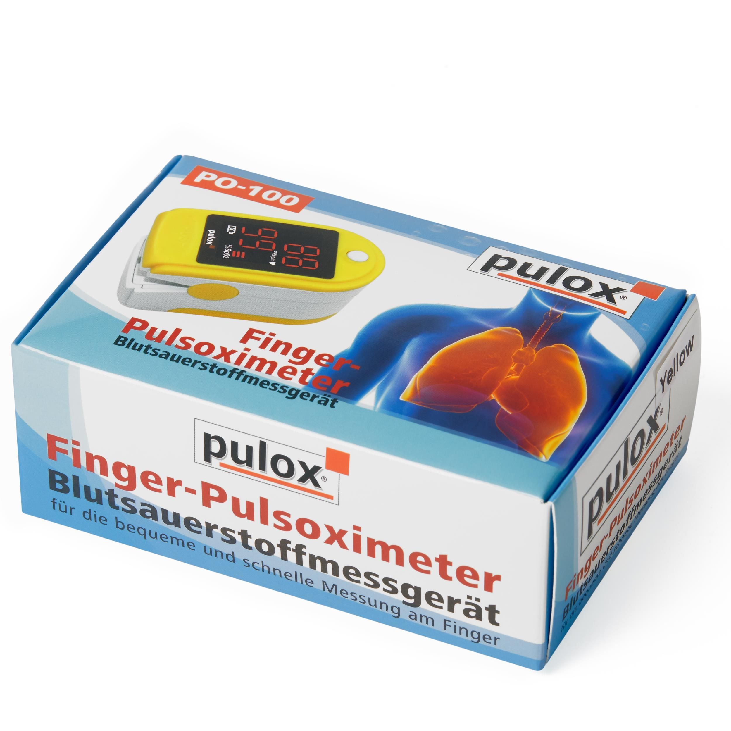 Pulox PO-100 Solo - Finger-Pulsoximeter - Gelb