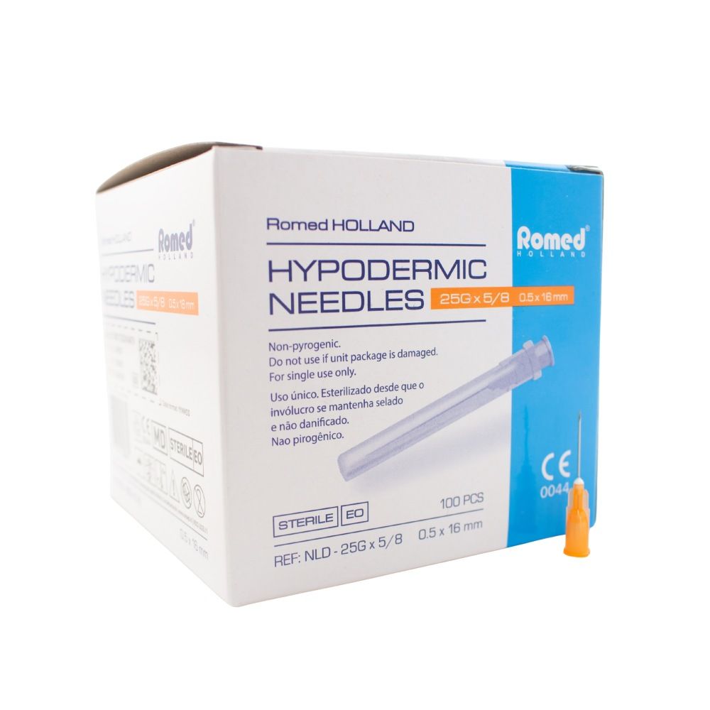 Romed Injektionskanülen 25G x 5/8, steril, 0.5 x 16 mm