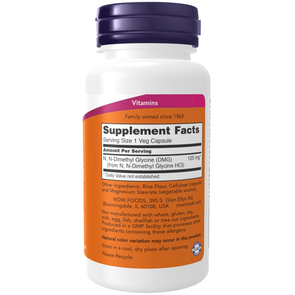 Now Foods, DMG (N, N-Dimethyl Glycine), 125mg