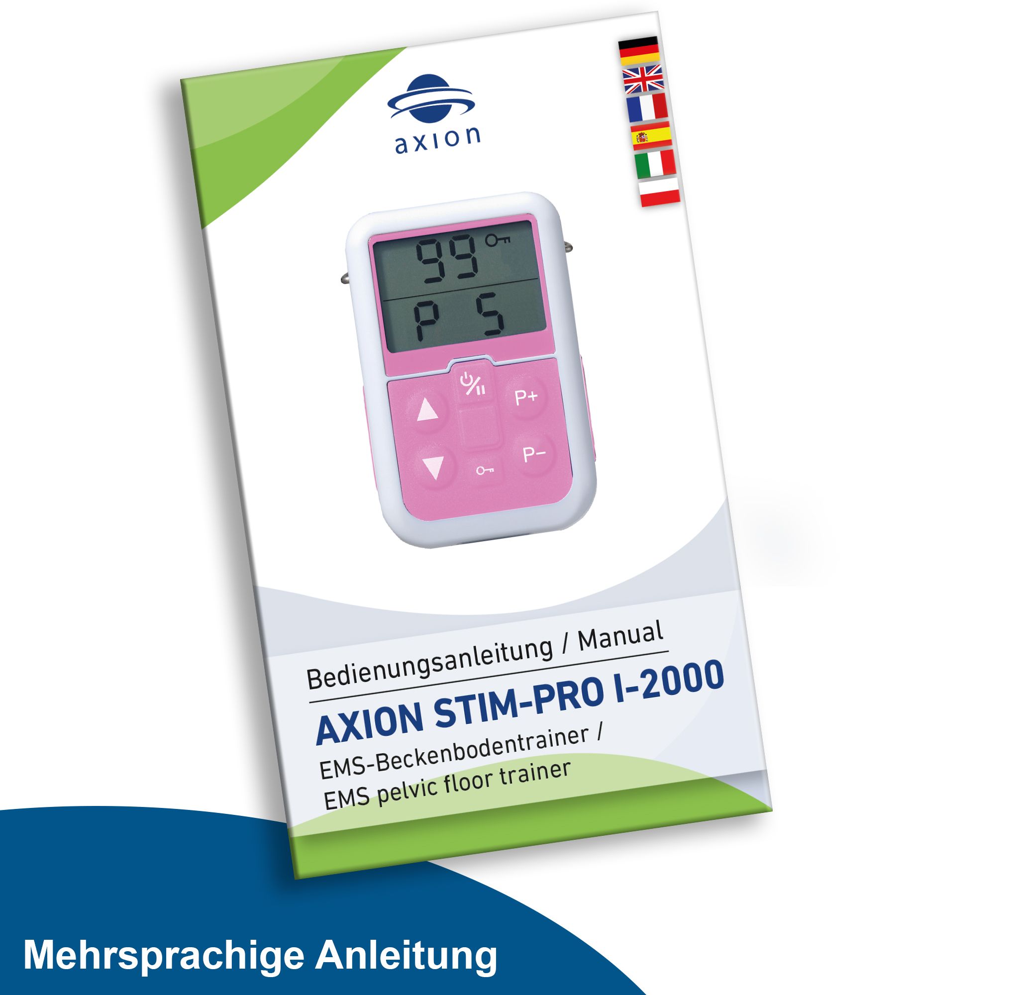axion® I-2000 Beckenbodentrainer mit Elektroden-Set für Frauen oder Männer