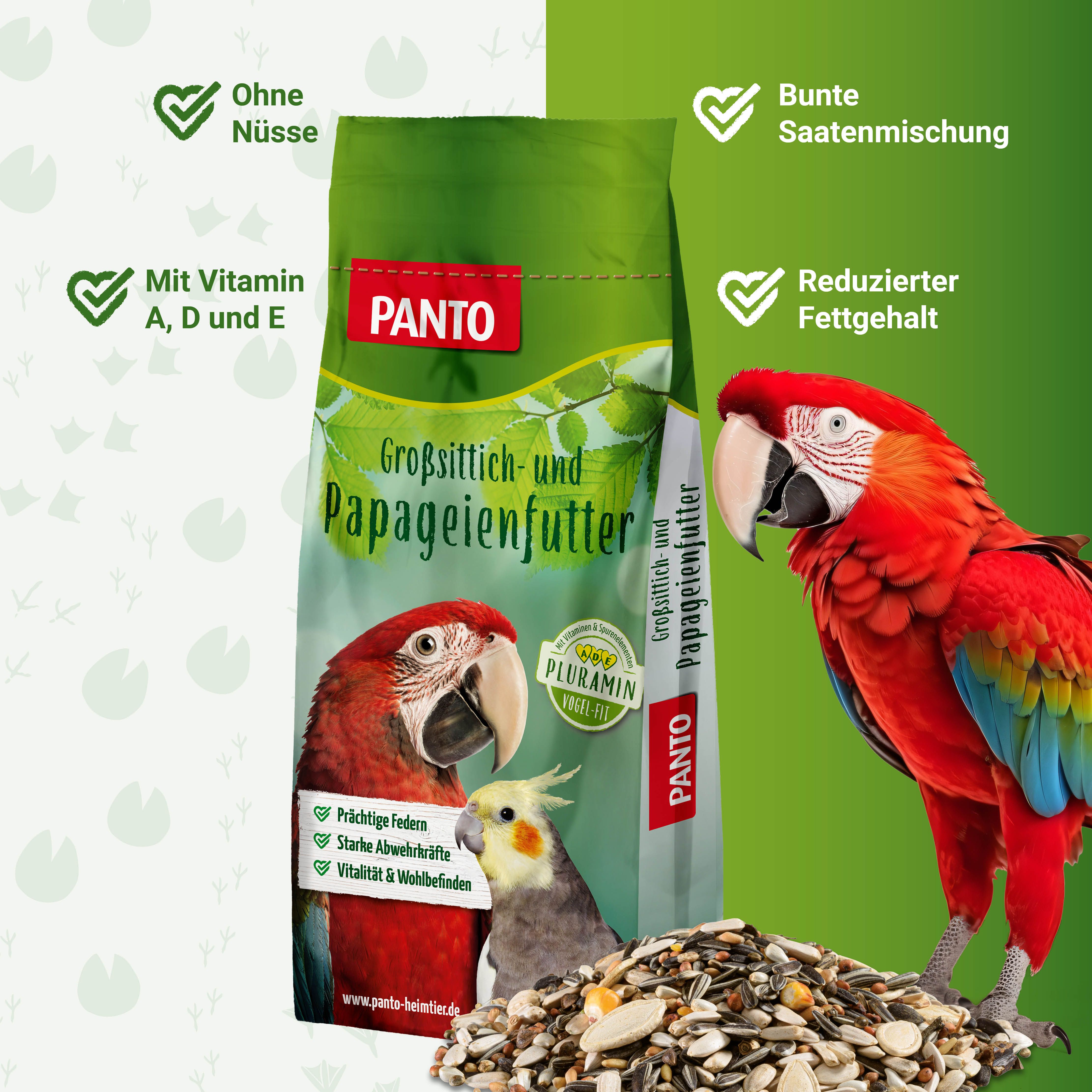 PANTO® Papageienfutter Spezial mit Pluramin®