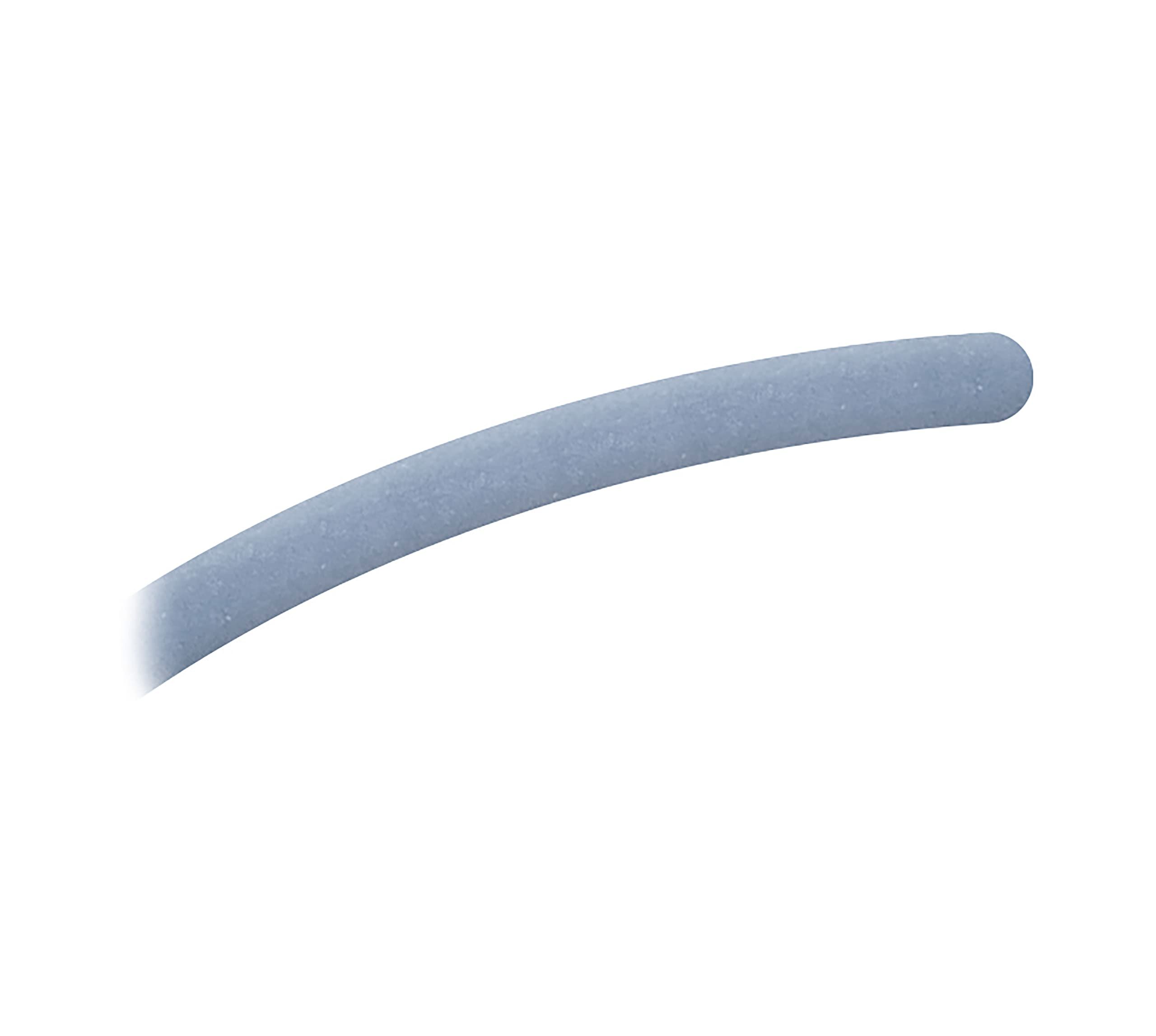 Hellblauer, gebogener Augen-Make-up-Stift. Spitze abgerundet.