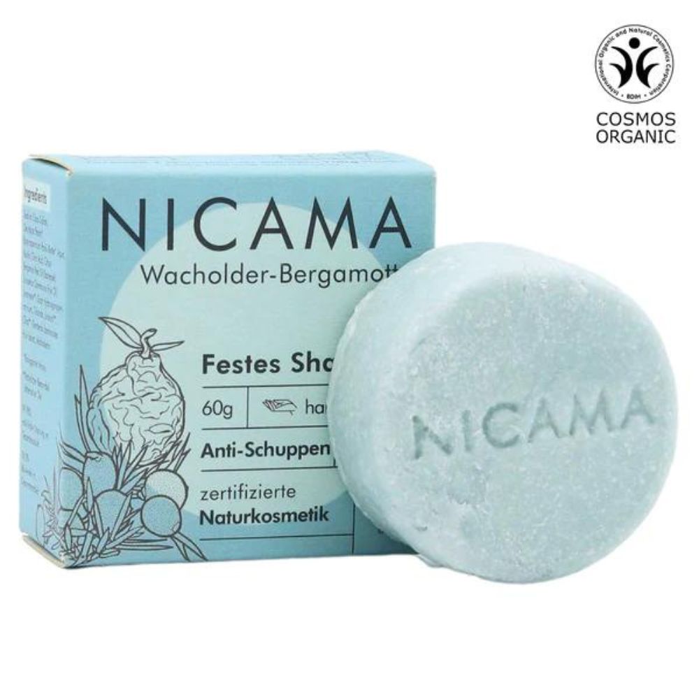 Nicama Festes Shampoo Wacholder-Bergamotte 60g