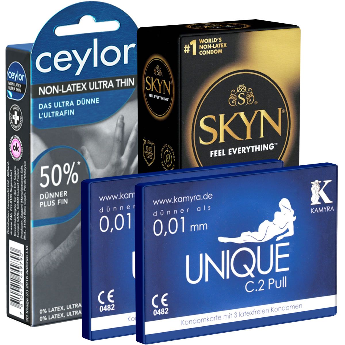 Kondomotheke® Latexfreie Kondome - 3 Sorten-Pack A