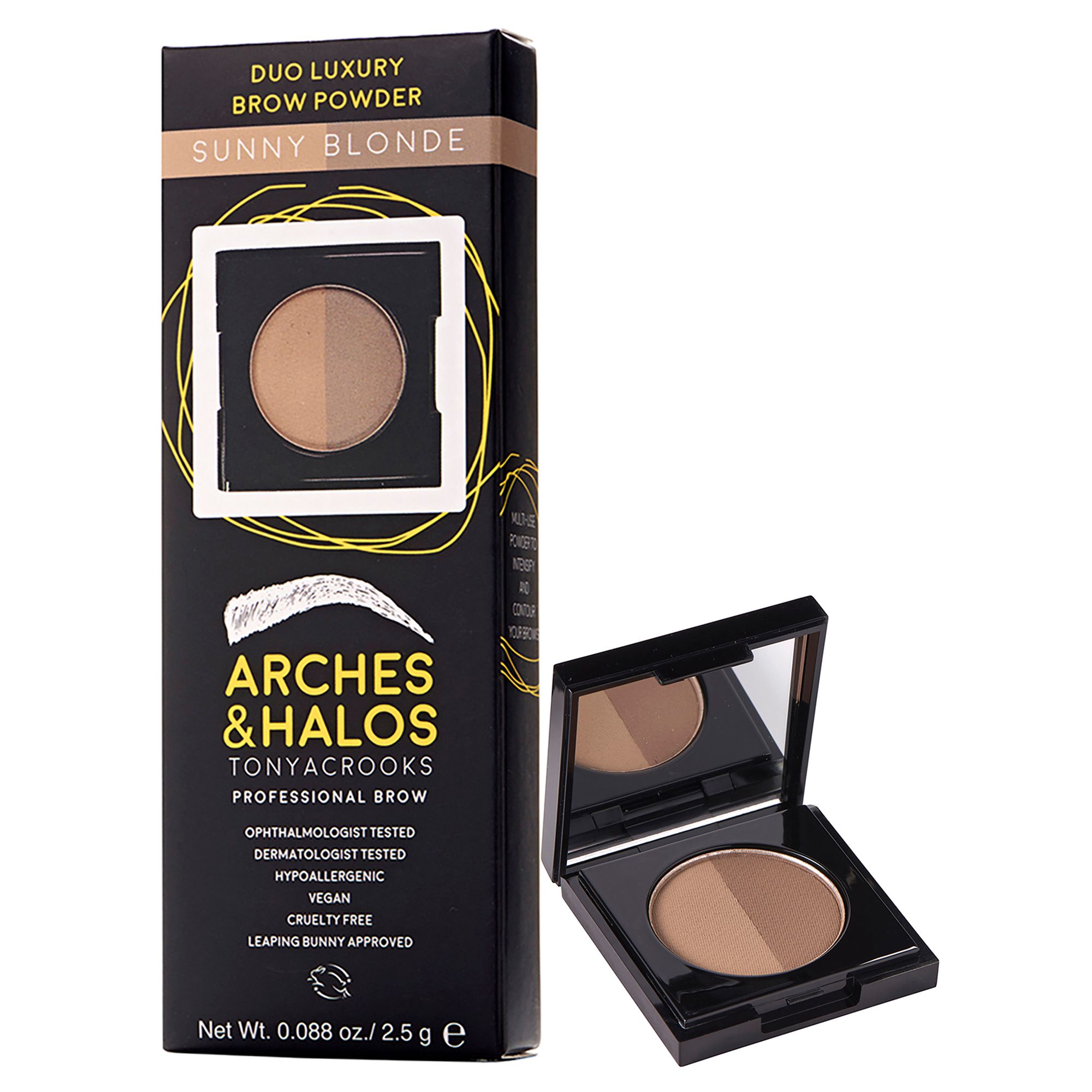 Duo Luxury Augenbrauenpuder - Sunny Blonde von Arches and Halos