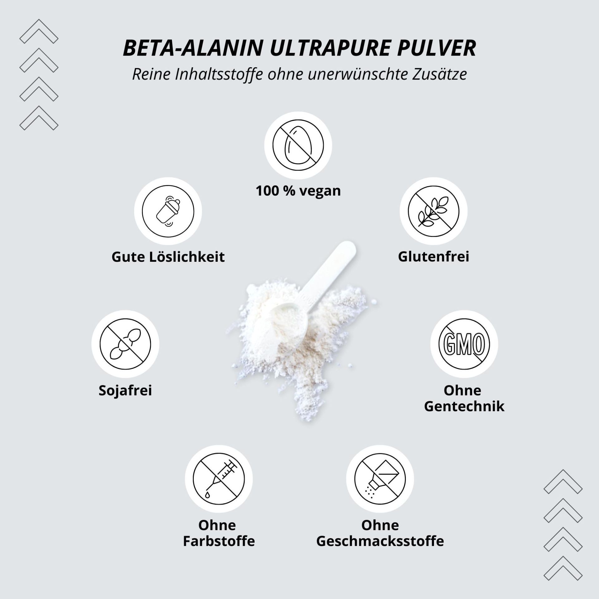 Nutri+ Beta Alanin Pulver 500g Aminosäure 500 g