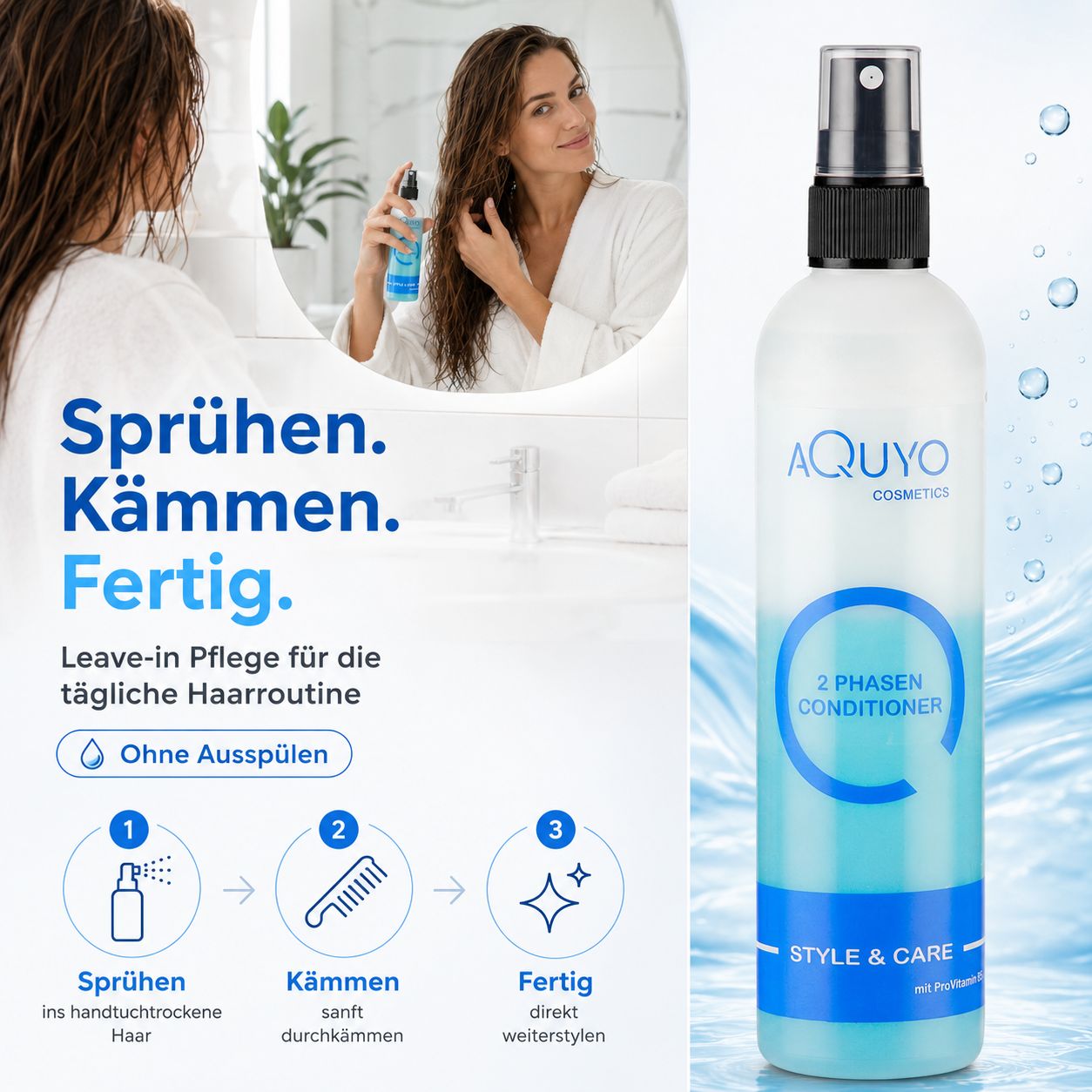 Style & Care 2 Phasen Spray Conditioner für trockenes und beanspruchtes Haar