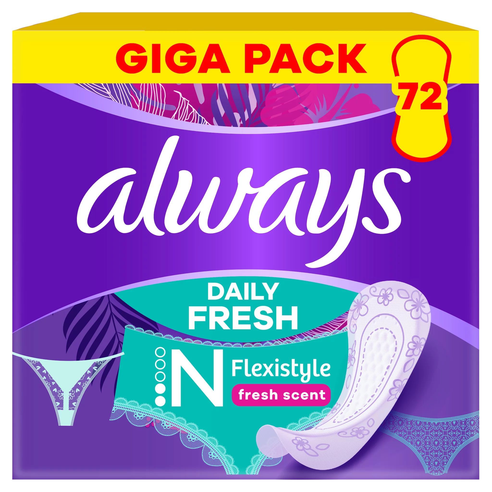 always Slipeinlage Daily Fresh Flexistyle  Normal mit Frischeduft Gigapack