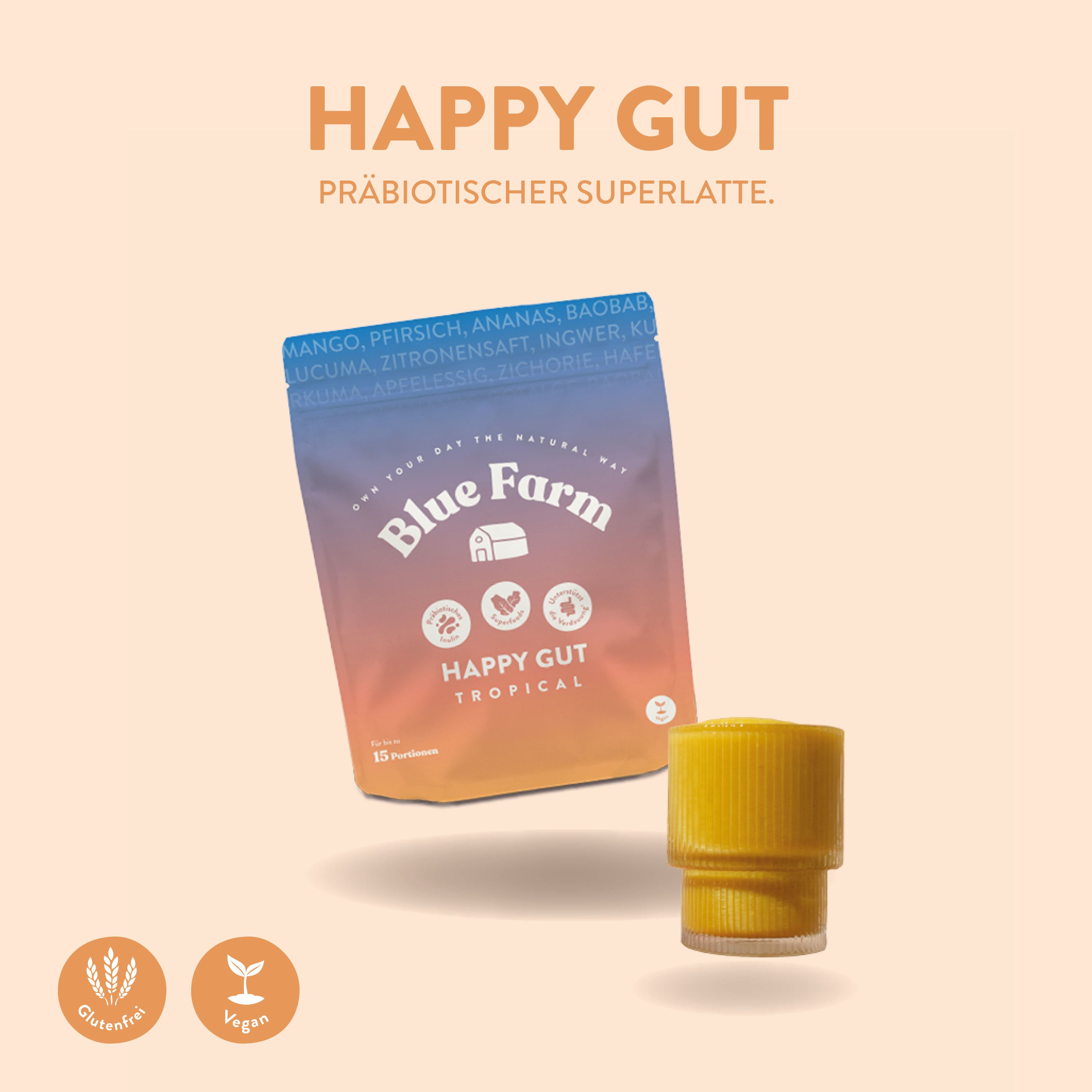 Blue Farm Happy Gut 270 g Pulver