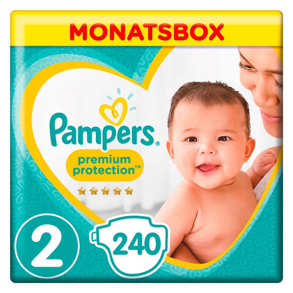 Pampers - MonatsBox "Premium Protection New Baby" Gr.2 Mini, 4-8kg