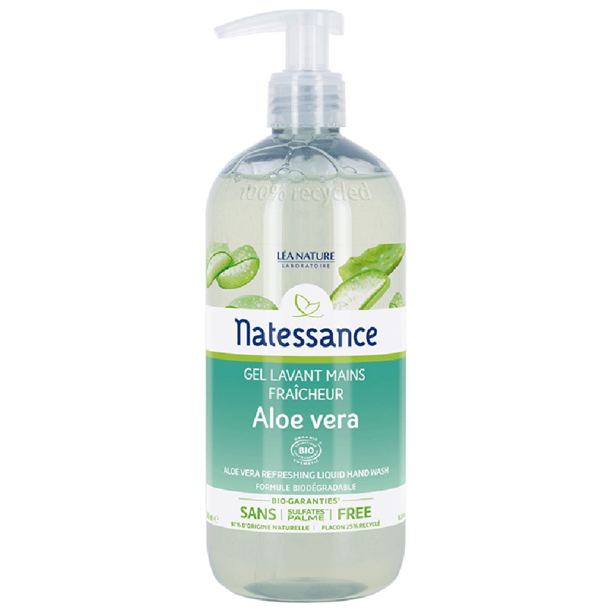 Natessance Frisches Aloe Vera Bio-Handwaschgel 19,5x7x7 cm