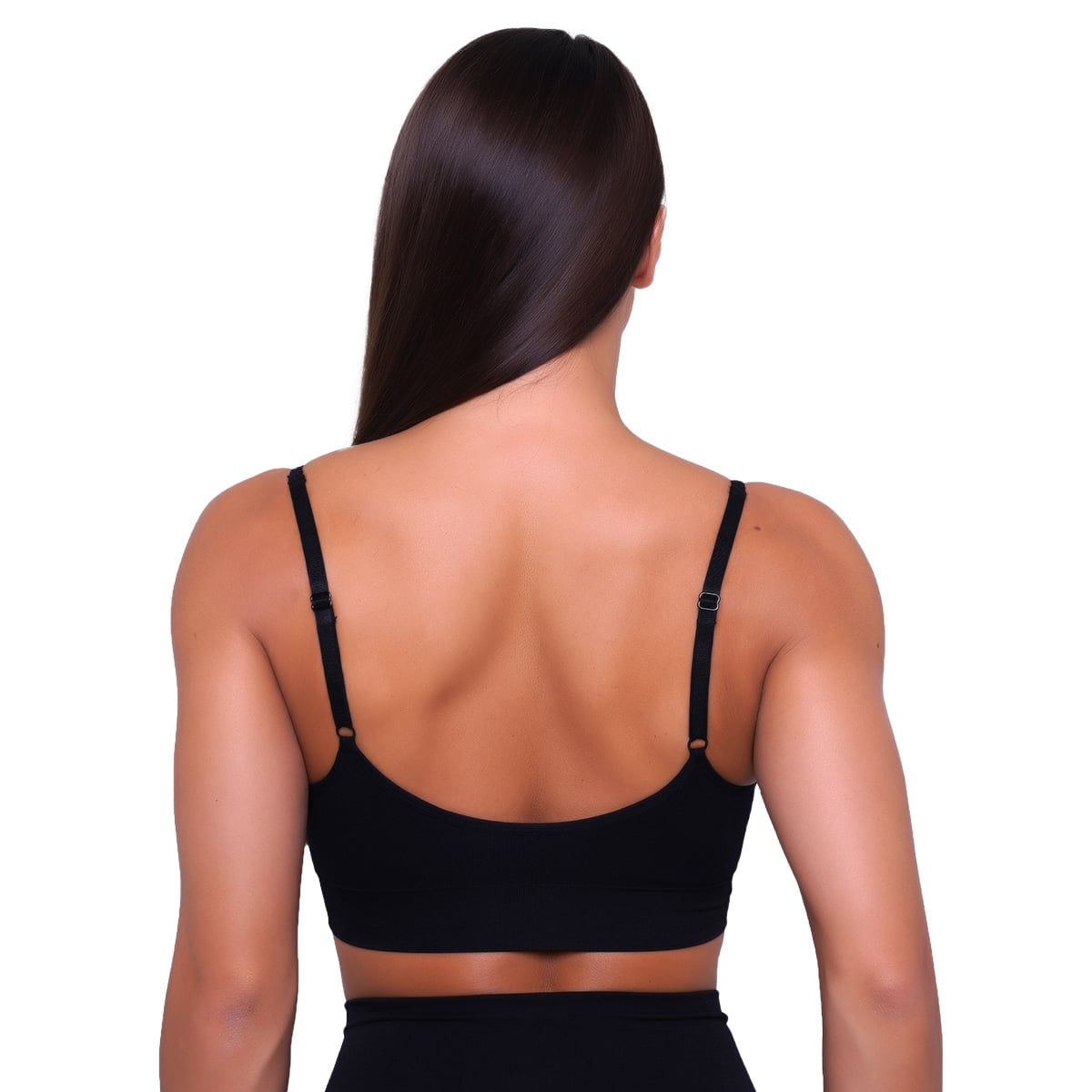 GymBeam Sport-BH Damen Triangle mit verstellbaren Trägern in Schwarz