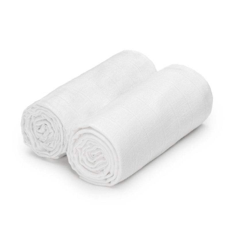 T-TOMI Mulltücher EXCLUSIVE COLLECTION White + White