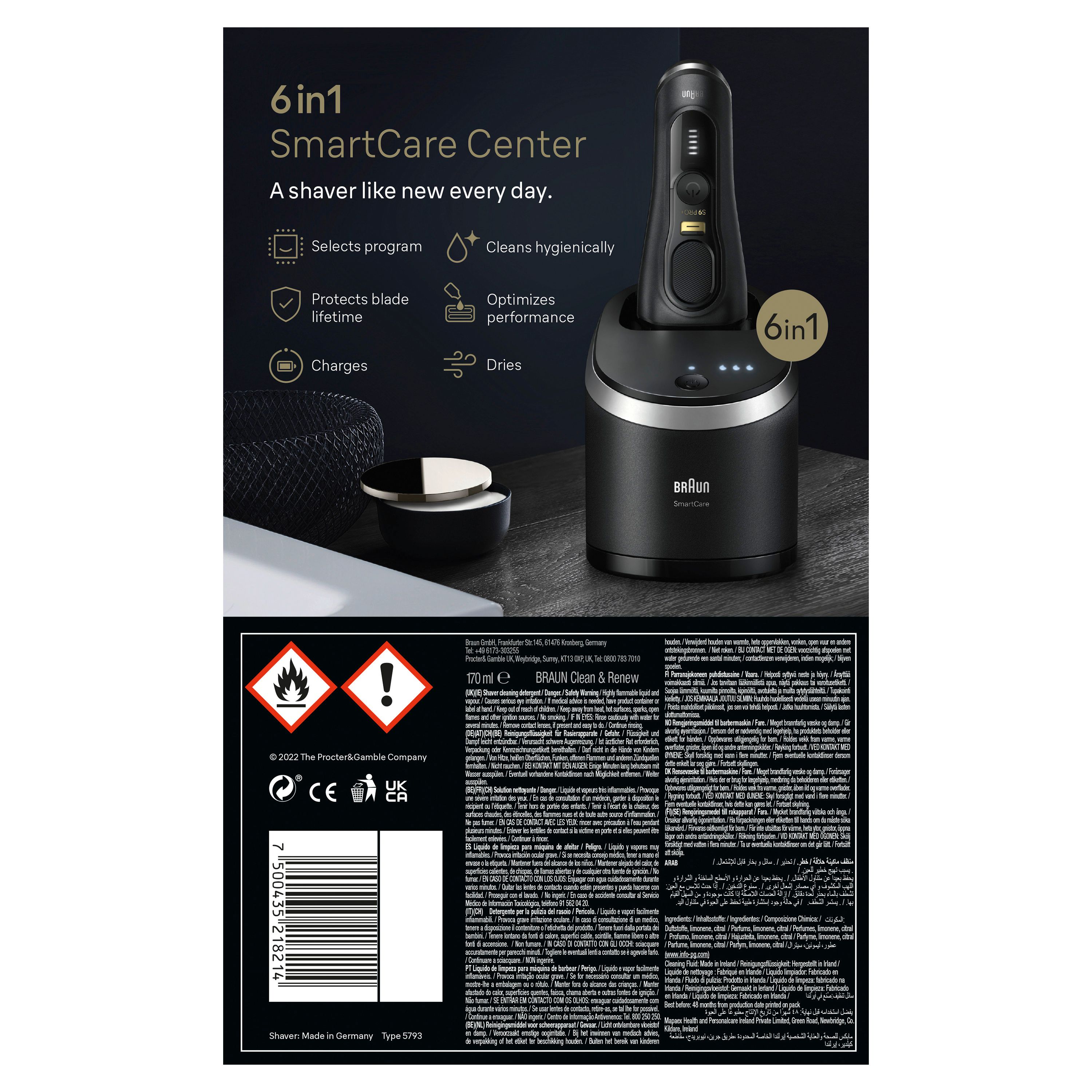 Braun - Elektrischer Herrenrasierer "Series 9 Pro+ 9560cc"