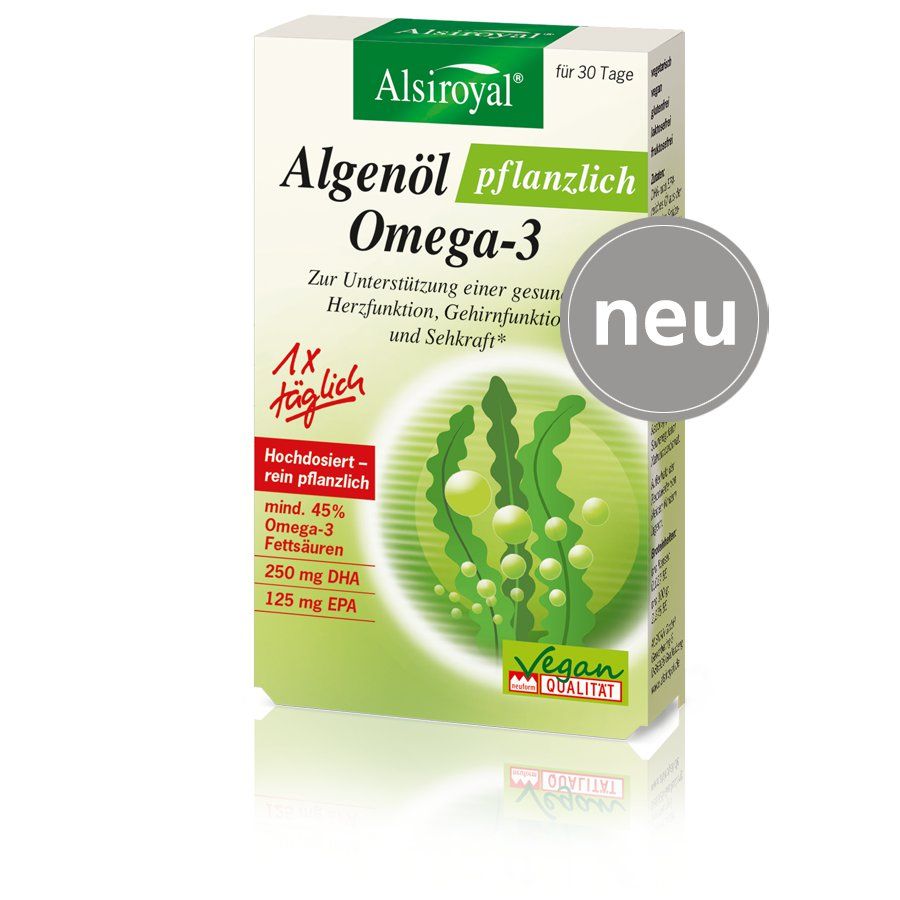 Alsiroyal Algenöl pflanzlich Omega-3 30Stück