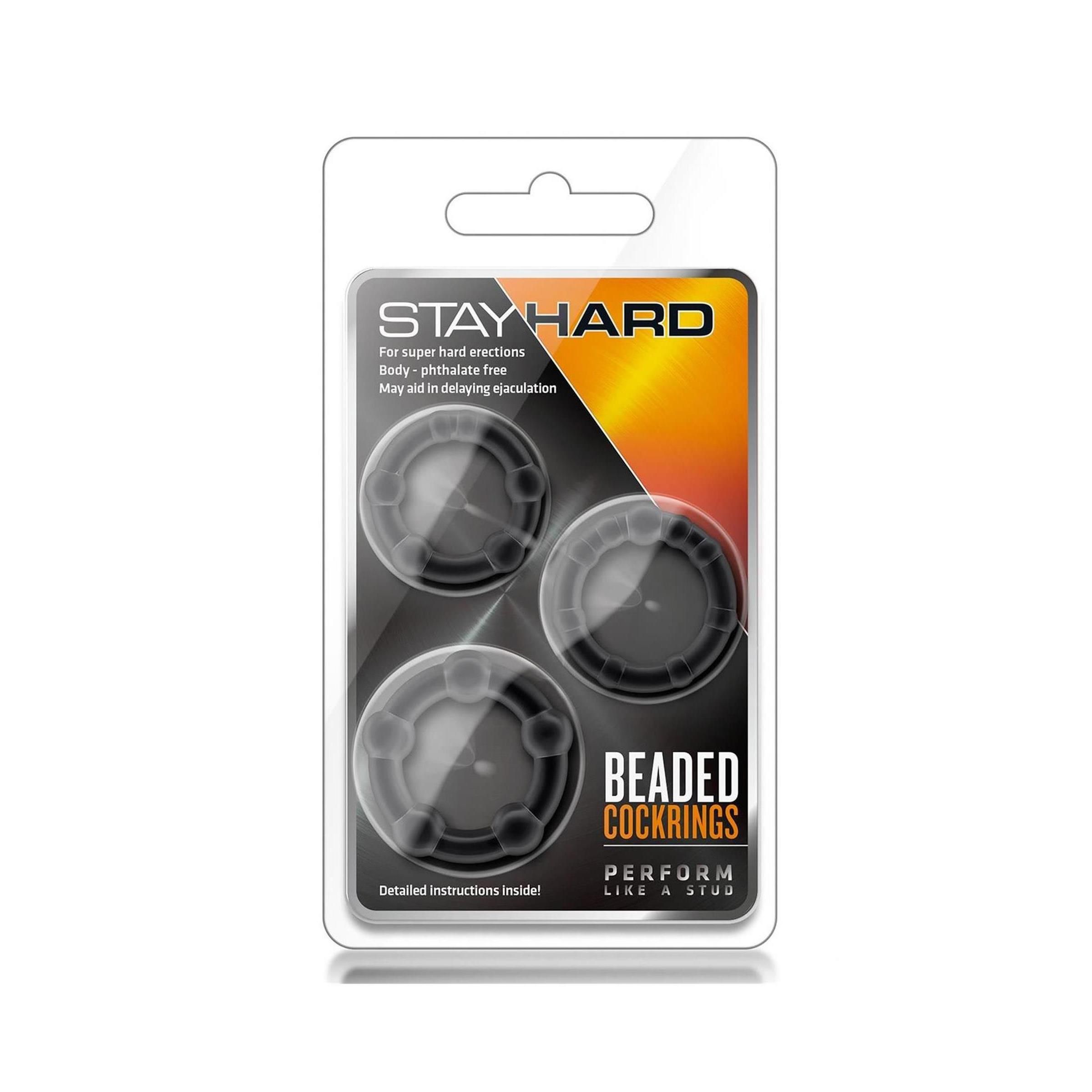 Blush - STAY HARD BEADED COCKRINGS