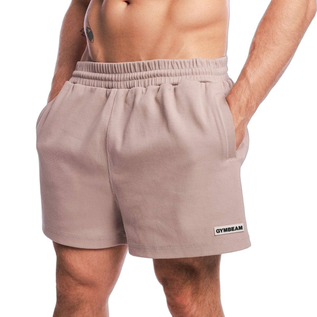 GymBeam Shorts Herren Oversized mit Kordelzug Aura Roux